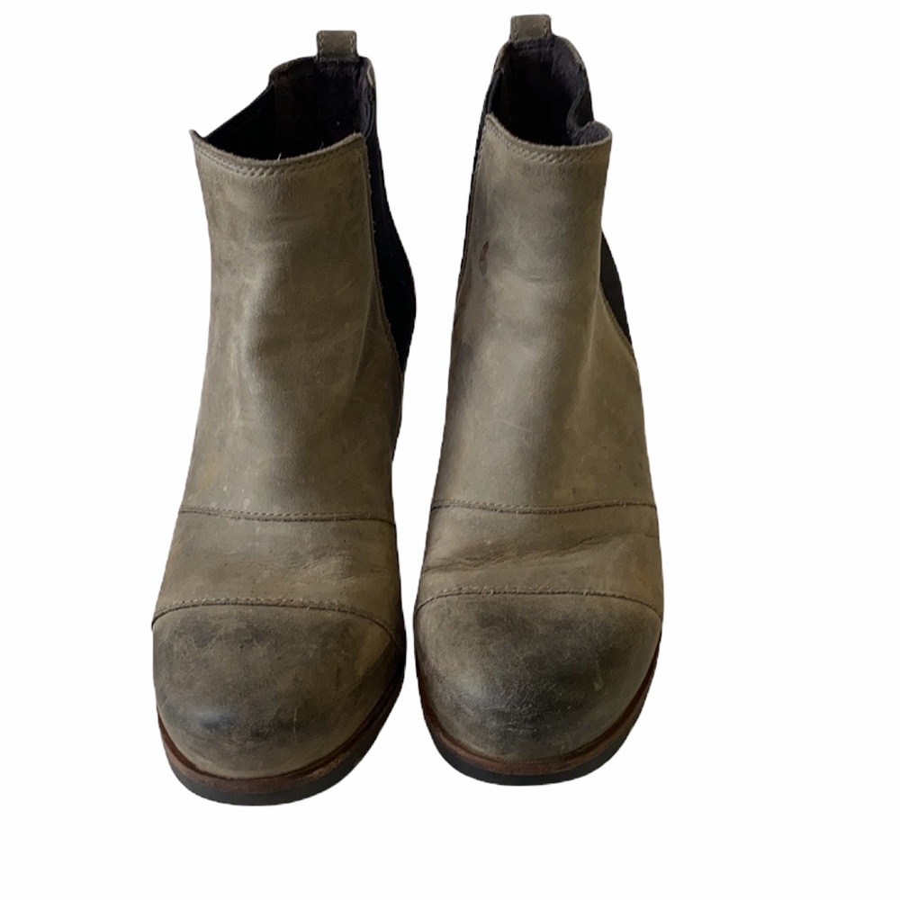 Sorel Lea Wedge Boot Nl 2074 Green 6.5 Ankle - image 2